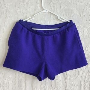 REI Purple Athletic Cutoff Swear Shorts Vintage Retro Soft Booty Fleece Colorful